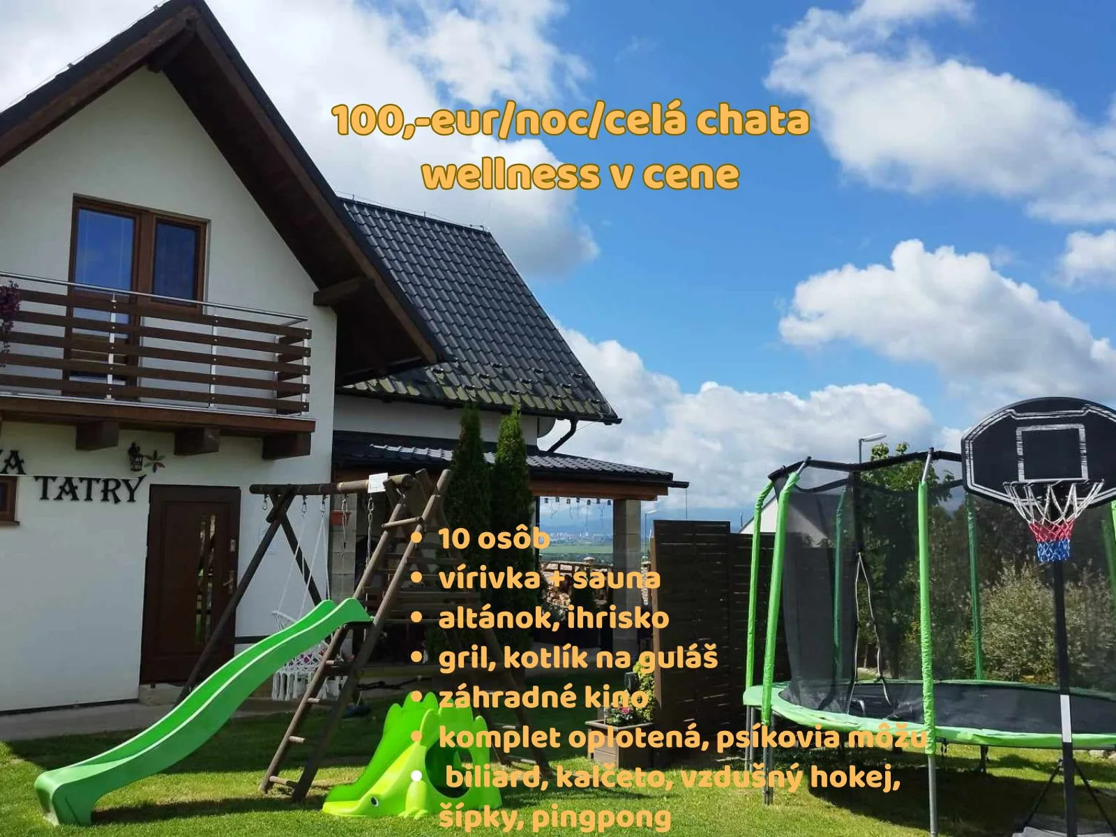 Chata Tatry — DOMEK w Veľká Lomnica